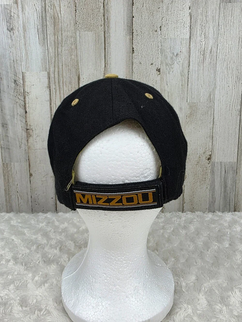 Mizzou Tigers Black & Gold Embroidered Baseball Cap